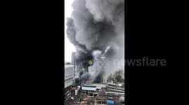 Fire in Elephant and Castle sends massive plumes of smoke into skies over south London