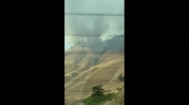 US: Shell Fire Breaks Out Near Freeway In Southern California 3
