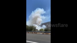 Peak Fire breaks out in San Bernardino, California