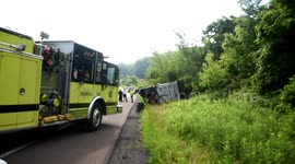 Accident Coal Truck Rollover Mount Carmel Township, Pennsylvania