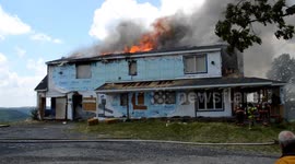 Firefighter training structural burn class, catawissa, Pennsylvania