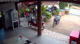 DIY fail! Man falls through roof while fixing leak