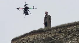 David Beckham nearly gets DECAPITATED by drone during UK commercial shoot
