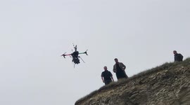 David Beckham TV commercial drone fail in Dorset: further footage