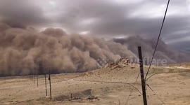 Giant wall of sand engulfs city in northern China