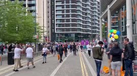 Euro 2020: Party Atmosphere In Wembley Ahead Of Match Between England And Germany