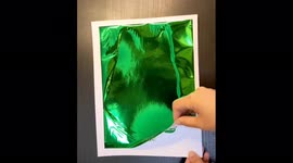 Talented California artist uses foil transfer to make amazing portrait of President's late dog, Champ