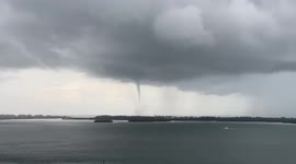 US: Waterspout Spotted Off Miami Coastal Area