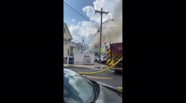 7-alarm fire erupts in Massachusetts