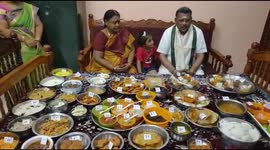 Indian woman cooks 70 dishes for her father-in-law's 70th birthday