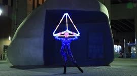 'LED Performer Puts on a Breathtaking Show with Unique Prop '