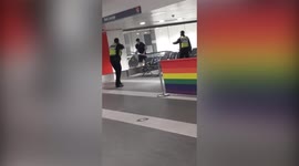 'Drunk' man tasered in Birmingham, UK after threatening people with a metal bollard