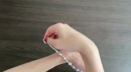 Life hack on how to easily put on a bracelet by yourself