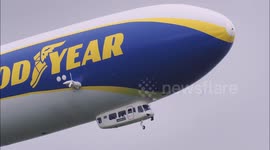 Iconic Goodyear blimp flies over Kent countryside