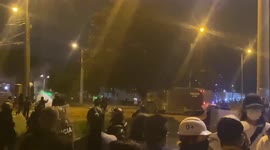 Colombia: Protesters And ESMAD Clash In Suba Fontanar