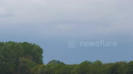 Lockheed U-2 Military Spy Plane Landing at RAF Fairford with ATC and Chase Car Audio Plane Spotting