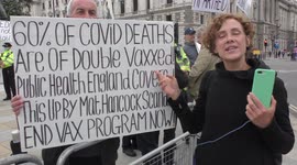 Resist, Defy, Do NOT Comply! - No More Lockdowns protest of 60% of Covid deaths are jabbed people