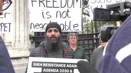 Sikh resistance against agenda 2030 & the new world order protest in London, UK