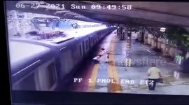 Security personnel saved man in western India