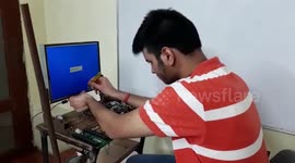 12th standard student innovates smart chair for online classes in northern India