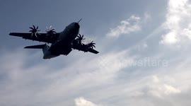 Wow! Military aircraft approaches Birmingham Airport before aborting and performing a ‘go around’