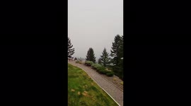 Canada: Smoke From Sparks Lake Wildfire Covers Sky Of Kamloops, BC 2