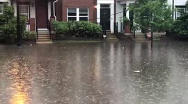 US: Severe Thunderstorm Moves Into DC Capital Area Causing Flooding