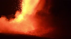 Violent paroxysm continues in Mount Etna in Italy