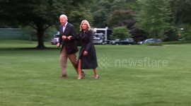 Joe and Jill Biden arrive at White House following Florida visit