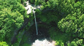 Gorgeous aerial drone footage of the 260ft Kaaterskill Falls in New York State