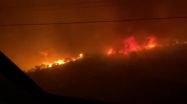 Fire burns through hillside in Kamloops as Canada experiences record-breaking heatwave