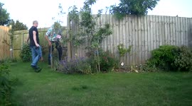 UK councillor climbs neighbours fence and screams 'do not touch my property' in row over land
