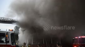 2nd Alarm Smokey House Fire brings Fire fighters from 5 counties in Kulpmont, Pennsylvania