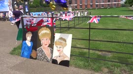 Dubious Diana portraits among tributes at Kensington Palace on would-be 60th birthday