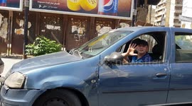 Long queues in Beirut, Lebanon to get the gasoline