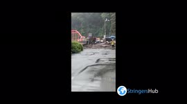 Japan's Atami mudslide so massive it reaches the sea