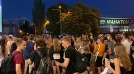 Carnival atmosphere in Kyiv, Ukraine ahead of England-Ukraine game