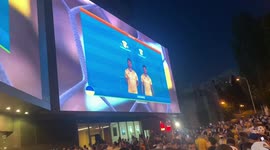 Atmosphere in Kyiv, Ukraine during England vs Ukraine match