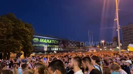 Atmosphere in Kyiv, Ukraine during England vs Ukraine match