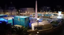 Deserted fan zone in Rome for fan-limited England-Ukraine clash