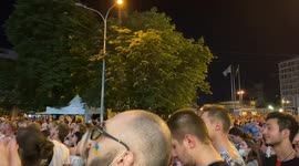 Atmosphere in Kyiv, Ukraine during England vs Ukraine match