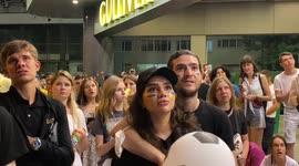 Fan disappointment in Kyiv as England score more goals against Ukraine