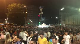 Atmosphere in Kyiv, Ukraine after England vs Ukraine match