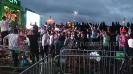 Fans breach Covid restrictions at Manchester fan park so event is shut down