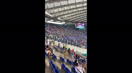 England fans chanting at the Olimpico in Rome