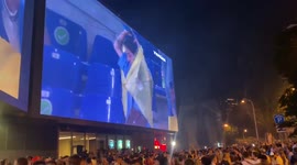 Atmosphere in Kyiv, Ukraine after England vs Ukraine match
