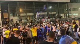 Crowds disperse in Kyiv after watching game against England