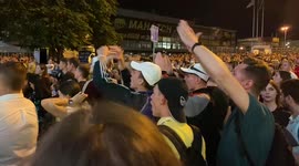 Atmosphere in Kyiv, Ukraine after England vs Ukraine match