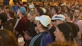 Atmosphere in Kyiv, Ukraine after England vs Ukraine match