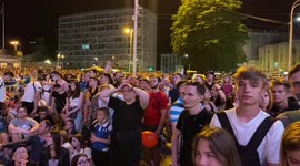Downbeat mood in Kyiv as England score goal after goal against Ukraine